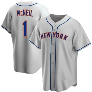 Fan Made New York Mets Number 1 Jeff McNeil White Color Baseball Jersey  S-5XL